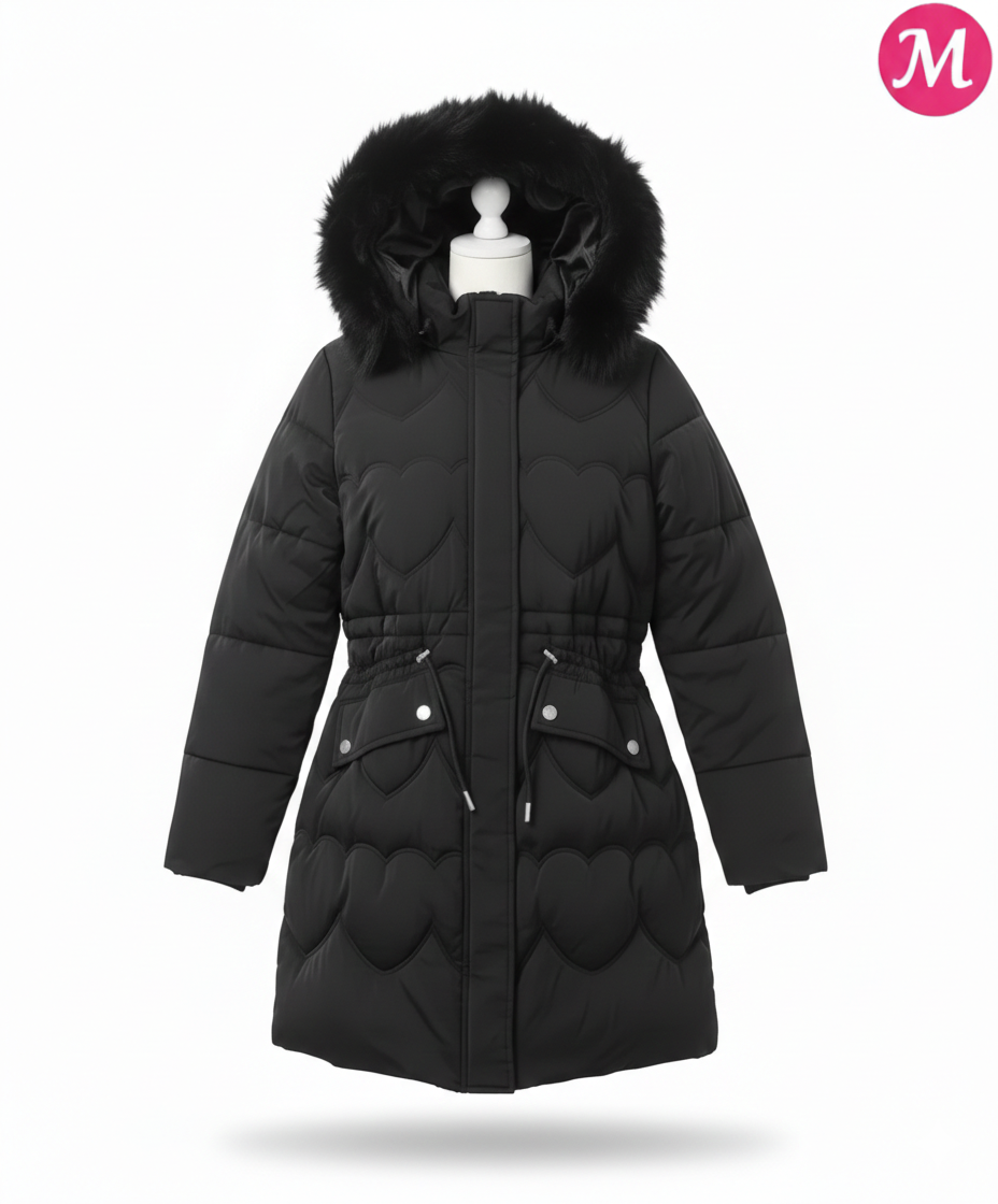 Abrigo Acolchado Polar Noir NEGRO .- CASACA